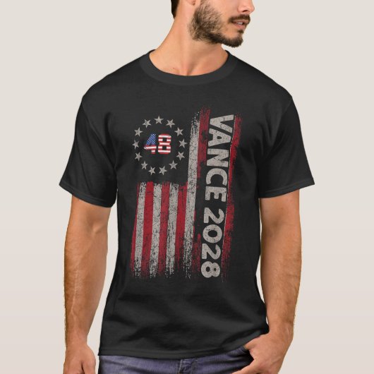 T-shirt Vance 2028 JD Vance campagne présidentielle (Devant)