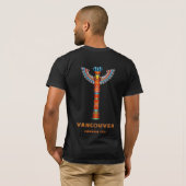 T-shirt Vancouver (C.-B.) Canada - Totem Pole (Dos entier)