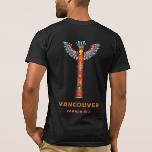 T-shirt Vancouver (C.-B.) Canada - Totem Pole (Dos)