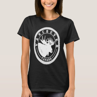 T-shirt Vancouver Colombie-Britannique Canada Moose Vintag