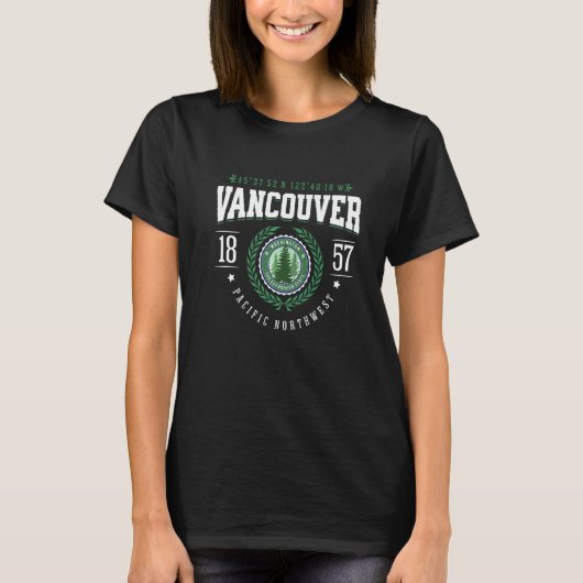 T-shirt Vancouver Washington State Pine Tree WA Souvenir R (Devant)