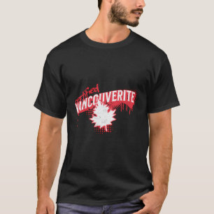 T-shirt Vancouverite certifiée - Feuille d'érable détaillé