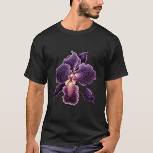T-shirt Vanda violet orchidée Plante fleuriste jardinier