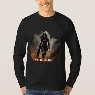T-shirt Vanguard – Guerrière Féminine Futuriste