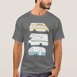 T-shirt Vanlife campervan vintage rv de remorque