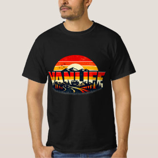 T-shirt VANLIFE Conception de coucher de soleil, Communaut
