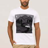 T-shirt VANLIFE Trees Forest Mountain Explorez l'aventure (Devant)