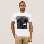 T-shirt VANLIFE Trees Forest Mountain Explorez l'aventure (Devant entier)