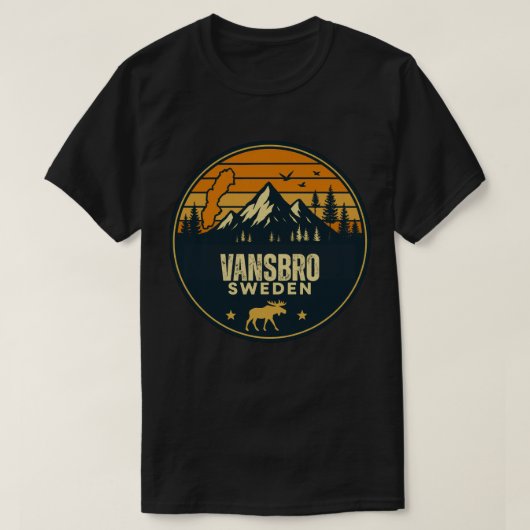 T-shirt Vansbro, Suède Sverige (Design devant)