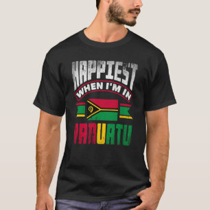 T-shirt Vanuatu Vanuatu Vanuatu Le Drapeau De Vanuatu Est