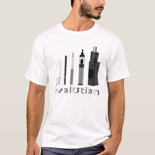 T-shirt Vape | L'évolution du Vape en gris par VapeGoat™ (Devant)
