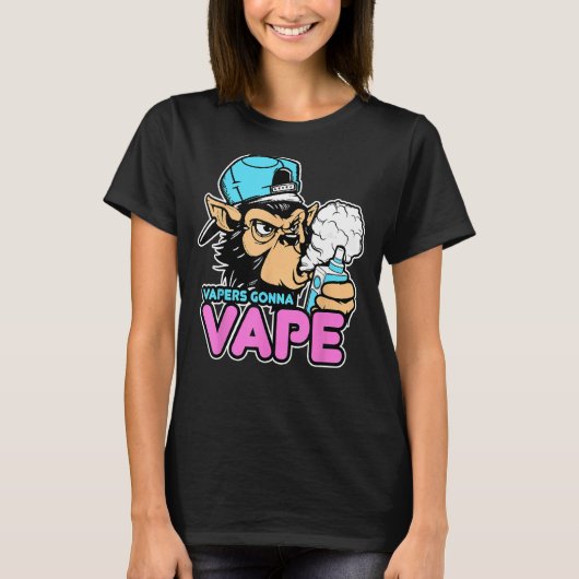 T-shirt Vapers Gonna Vape Gorilla Vape Tee (Devant)