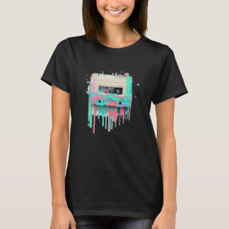 T-shirt Vaperwave Aesthetic Glitch Cassette Tape Retrowave