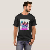 T-shirt Vaperwave Aesthetic Glitch Palm Retrowave Synthwav (Devant entier)