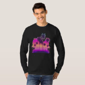 T-shirt Vaperwave Aesthetic Glitch Palm Retrowave Synthwav (Devant entier)