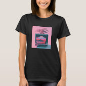 T-shirt Vaperwave Aesthetic Glitch Retrowave Synthwave 4 (Devant)