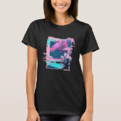 T-shirt Vaperwave Aesthetic Glitch Retrowave Synthwave 7 (Devant)