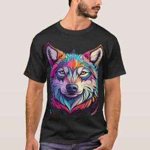 T-shirt Vapeur de montagne Visage Art paysage faune
