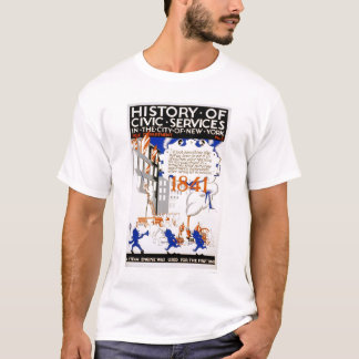 T-shirt Vapeur NYC de corps de sapeurs-pompiers WPA 1936