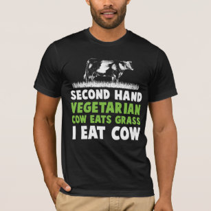 T-shirt Vapeur végétarien de vache végétarien le plus mauv
