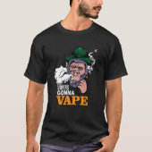 T-shirt Vapeurs Vape Gorilla Monkey Holding a MOD (Devant)
