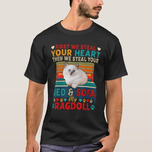 T-shirt Vapez D'Abord Votre Coeur Cute Puis Lit Et Canapé (Devant)