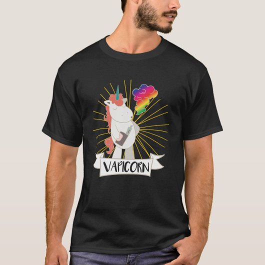 T-shirt Vapicorn Unicorn Steamer Fumer Vapeur à vapeur (Devant)