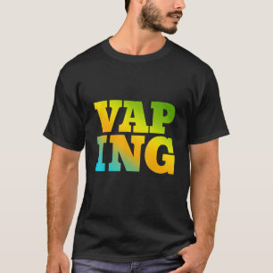 T-shirt Vaping Conçu Avec Des Couleurs Naturelles