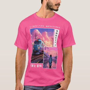 T-shirt Vaporwa nostalgique des années 90 de la mode de ru