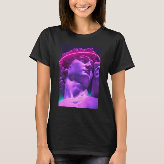 T-shirt Vaporwave Aesthetic Outrun Retro 80s Synthwave Ret (Devant)