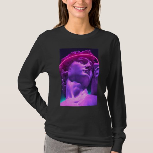 T-shirt Vaporwave Aesthetic Outrun Retro 80s Synthwave Ret (Devant)