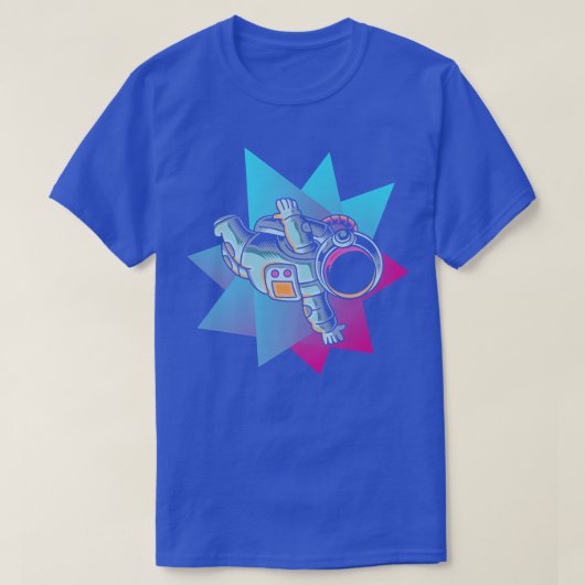 T-shirt Vaporwave Aesthetics Outer Space Synthwave 80s Art (Design devant)