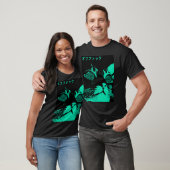 T-shirt Vaporwave Cool Cat Japanese Urban Neon Style frien (Unisexe)