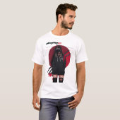 T-shirt Vaporwave Cyberpunk Samurai Cool Girl  (Devant entier)
