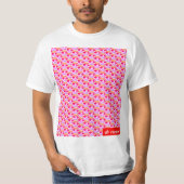 T-shirt Vaporwave de motif de logo (Devant)