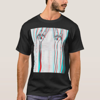 T-shirt Vaporwave esthétique Triste Anime Girl Anime Eyes 