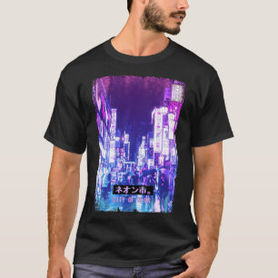 T-shirt Vaporwave Japan Street Mode Tokyo City Rush