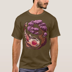 T-shirt Vaporwave Japon Style Fleur de cerisier Sakura Poi
