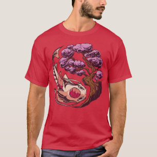 T-shirt Vaporwave Japon Style Fleur de cerisier Sakura Poi