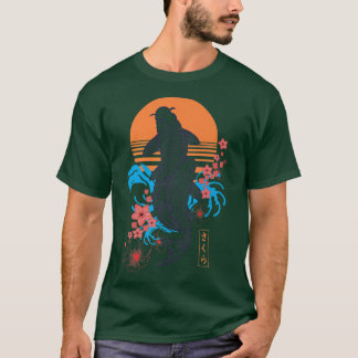 T-shirt Vaporwave japonais Koi Sakura Cerry Blossom Nishi