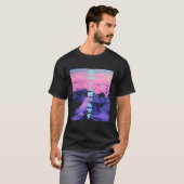 T-shirt Vaporwave Mountain Alone Japonais cadeau esthétiqu (Devant entier)