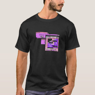 T-shirt Vaporwave PC esthétique triste illustration