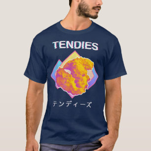 T-shirt Vaporwave Tendies Chicket Tenders Kanji japonais