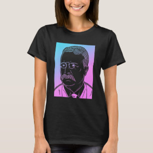 T-shirt Vaporwave Theodore Roosevelt Asthétique Pastel Got