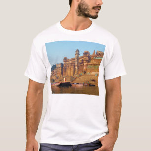 T-shirt Varanasi Inde comme vu de la rivière de Ganga