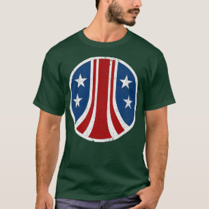 T-shirt Variante de crête coloniale des États-Unis