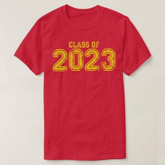 T-shirt Varsity Yellow Class of 2023 (Design devant)
