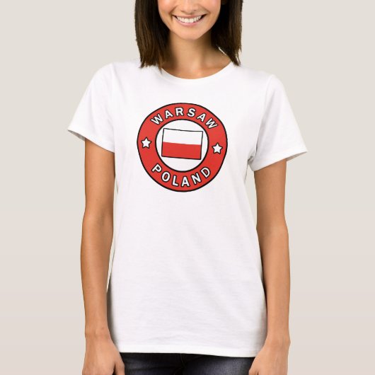 T-shirt Varsovie Pologne (Devant)