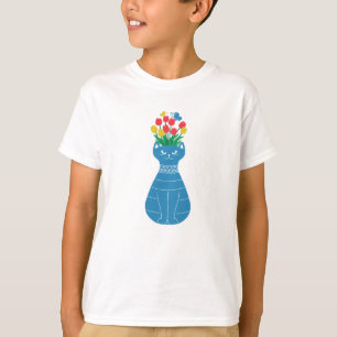 T-shirt Vase à Chat