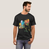 T-shirt Vase à fleurs (Devant entier)